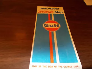 Mapa de ruta vintage de Gulf Shreveport 1970 - Imagen 1 de 1