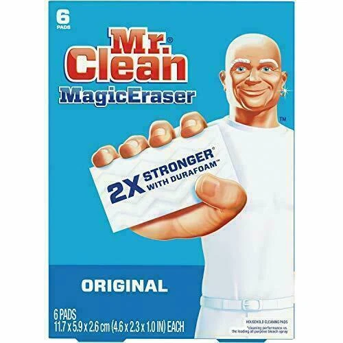 Mr. Clean Magic Eraser 2X Stronger with Durafoam - 6 Pads