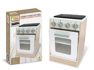Fatto di Legno Forno e Piano Cottura Piastra Luminosa e Sonora - Foto 1 di 1