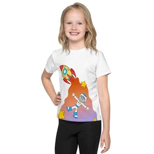 Kids Crew Neck T-Shirt: Comfortable, Durable, & Stylish! Soft Cotton Fabric, Var - Picture 1 of 11