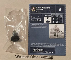 Axis & Allies Miniatures D-Day Bren Machine Gunner #8/45 NEW A&A Minis - Picture 1 of 1