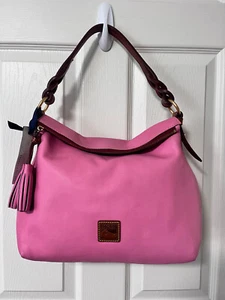 Dooney & Bourke Handbag Florentine Pink Twist Strap Hobo Bag New - Picture 1 of 11