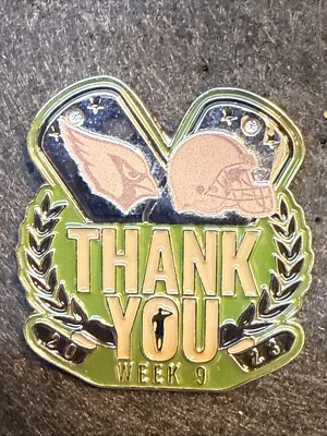 Cleveland Browns vs Arizona Cardinals Game Day Pin 11/5/2023 NFL Football - Image 1 of 4