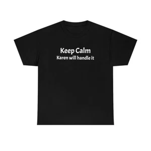 Camiseta de algodón pesado unisex Keep Calm - Imagen 1 de 28