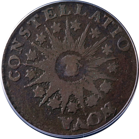 1785 Constellatio Nova Pointed Rays PCGS VF20 Superb Eye Appeal Nice Strike Cover