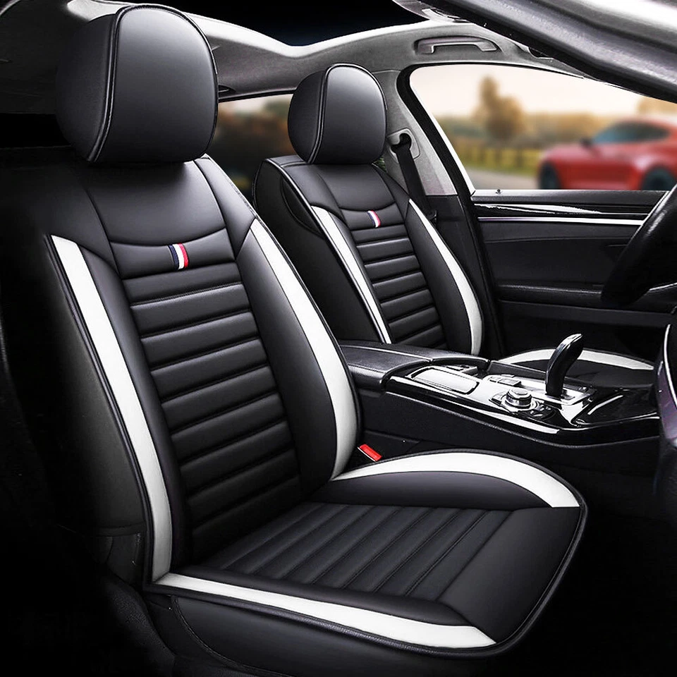 For Chevrolet Malibu Car Seat Cover Full Set Leather 5-Seat Front Rear Protector Foto 1 de 4