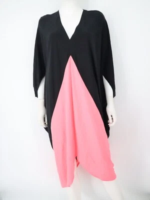 Новый с Ярлыками Zero + Maria Cornejo Elie шелк цвет блок Lagenlook v-образным вырезом кафтан платье 16 - Изображение 1 из 4