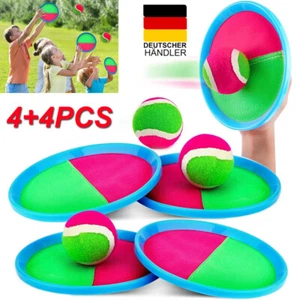 Klettballspiel Mega Angebot Klett Ball Spiel mit 4 Fangscheiben + 4 Klettball - Bild 1 von 14