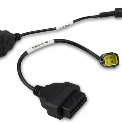 3824-26 OBD2 Adapter Cable for KUBOTA Vehicles 4 Pin OBD2 16Pin to OBD1 4Pin - Image 1 of 4