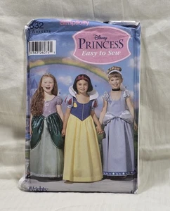 Simplicity Pattern #5832 UNCUT Disney Princess Costume Cinderella Snow White - Picture 1 of 3