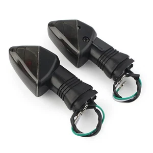 Pair Black Turn Signal Indicator Light For KAWASAKI NINJA ZX-6R 2007-2012 2011 - Foto 1 di 5