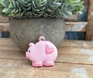 Brandneu Niedlich Bauernhof Tier Rosa Schwein Silikon Schlüssel Hülle - Bild 1 von 2