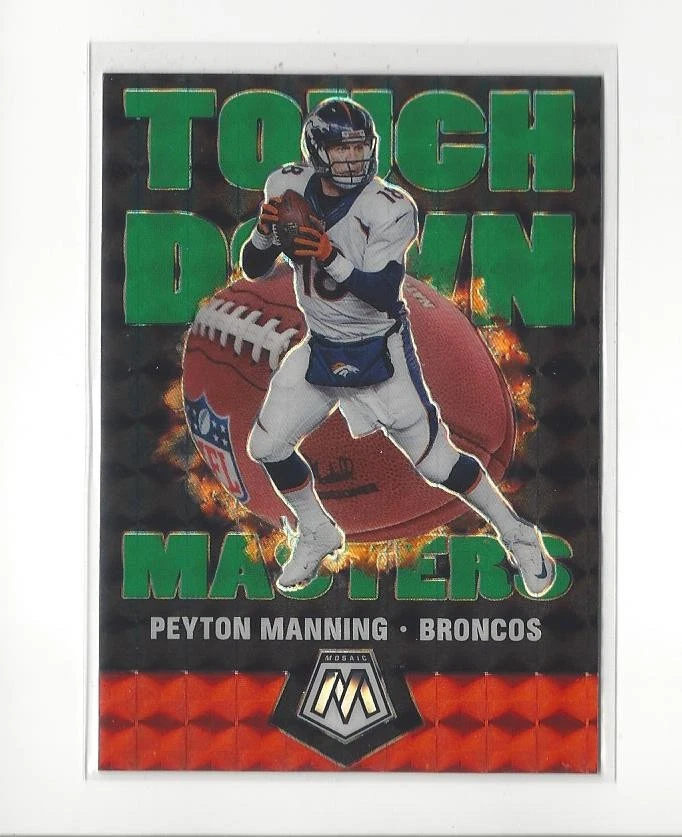 2020 Panini Mosaic Touchdown Masters Mosaic Green #10 Peyton Manning Broncos - Image 1 of 1