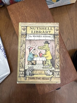 Nutshell Library by Maurice Sendak Copyright 1962 Complete Dust Jackets - Image 1 of 4