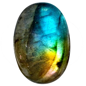 16.92 Ct Phenomenal Oval Cab 21.5 x 14.9 MM 100% Natural Flash Blue Labdrolite ! - Picture 1 of 4