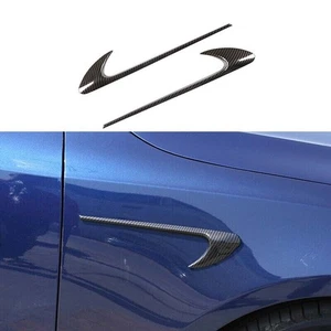 Fender Side Air Outlet ABS Carbon Fiber Cover Trim 2PCS For Benz GLK 2009~2015 - Picture 1 of 10
