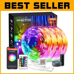 Voice & App Controlled LED Lights - Timer Schedule, 200ft - Picture 1 of 9