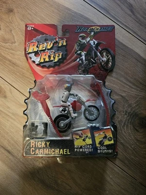 2004 JAKKS PACIFIC Road Champs  Rev’N Rip Racers Ricky Carmichael #4 - Image 1 of 3