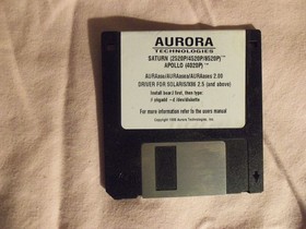 Aurora Technologies Saturn/Apollo Drivers for Solaris/X86 2.5 (and above) floppy