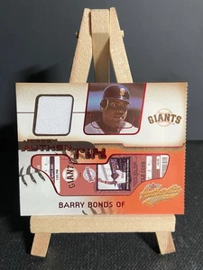 Barry Bonds 2002 Fleer Authentix reliquia de murciélago rasgado #BA-BB RARO GIGANTES SSP CANTIDAD - Imagen 1 de 2