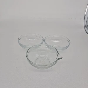 1 Pampered Chef Pinch Dish Bowl with Spout and 2 Generic Pinch Dish Set of 3 - Picture 1 of 8