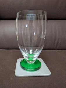 Kate Spade von Lennox Gramercy Park grünes Glas mit Fuß - Bild 1 von 3