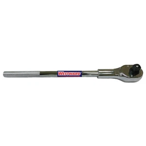 WESTWARD 45J214 Hand Ratchet, 19 1/2 in, Chrome, 3/4 in 45J214 - Picture 1 of 1