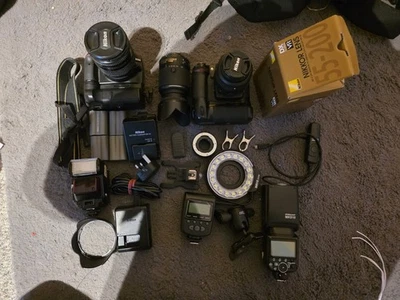 Nikon D3200 24.2 Digital SLR Camera and Nikon D80 Digital SLR camera+accessories - Image 1 of 4