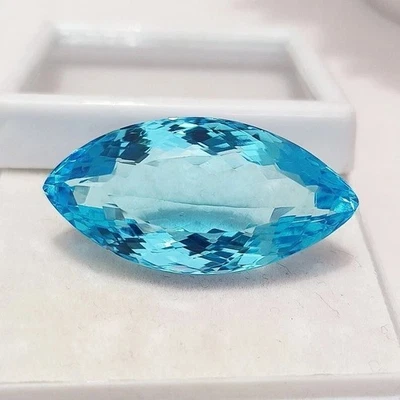 VVS Aguamarina Azul Océano Corte Marquesa 89+ Ct Piedras Preciosas Sueltas Naturales Para Colgante Foto 1 de 4
