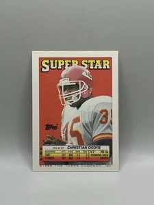 Christian Okoye / Anthony Carter 1988 Topps Football Stickers #61 NM B2 - Picture 1 of 3