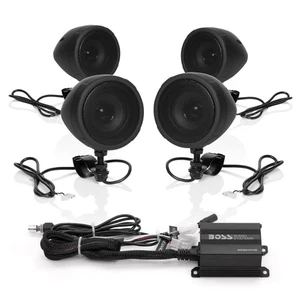 Boss 1000 Watt Bluetooth Black Motorcycle Speaker System (MCBK470B) - Picture 1 of 4