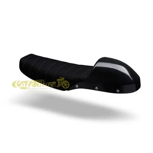 Sella cafe racer biposto + monoposto Honda CX500 colore nero cuciture dritte ner - Picture 1 of 5