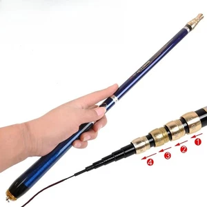 Carbon Fiber 4 Positioning Fishing Rods 4.5M-7.2M Telescopic Stream Feeder Poles - Picture 1 of 6