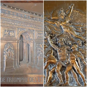 French -Bronze -Medal - Medaille-La Marseillaise François -ARC DE TRIOMPHE - Foto 1 di 10