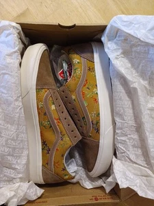 Vans Comycush Old Skool Fatal Floral Dorado Marrón Para Hombre Talla 10.5 - Imagen 1 de 6