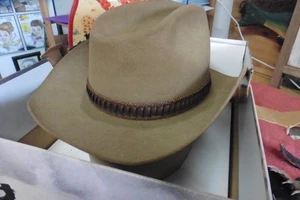 Vintage John B. Stetson XXXX Biber Western Cowboy Hut 7 1/2 braun mit Box - Bild 1 von 9