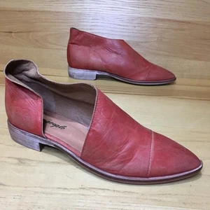 Free People Mujer Cuero Royale Plano D'Orsay Talla 39 EE. UU. 8,5 - Imagen 1 de 22