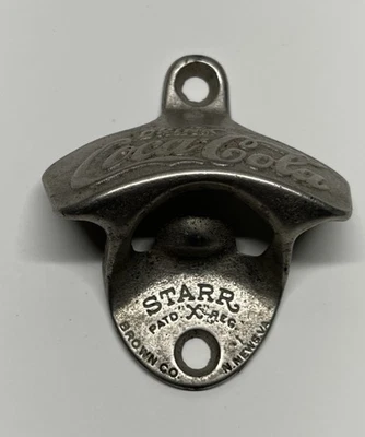 Vintage Bottle Opener Coca Cola Starr “X” Brown Co N. News VA #10 Made In USA - Image 1 of 4