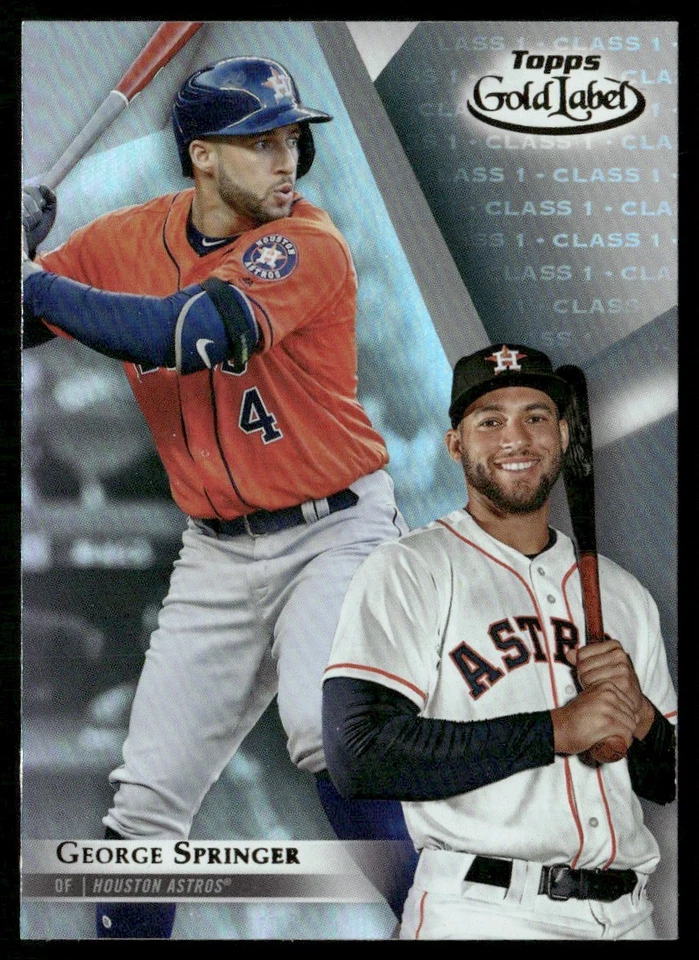 2018 TOPPS GOLD LABEL CLASS GEORGE SPRINGER HOUSTON ASTROS #48 - Image 1 of 2