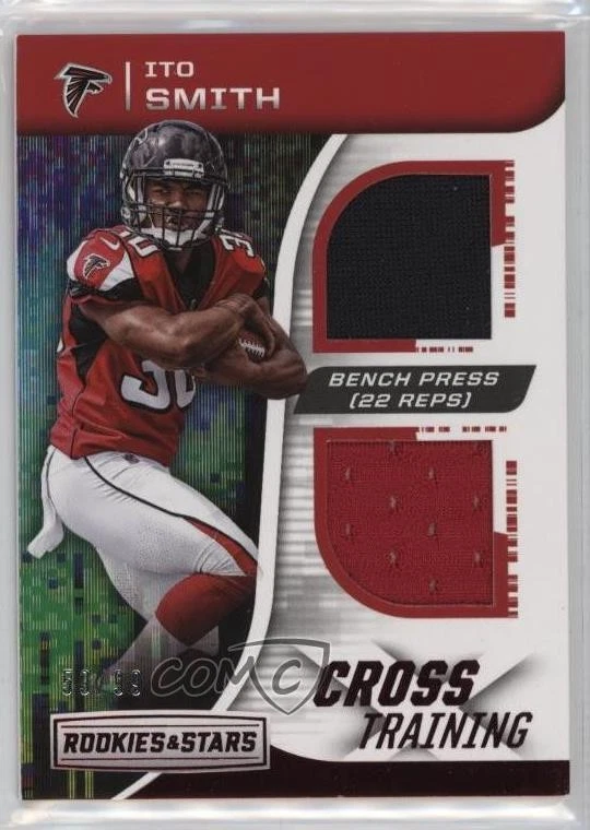 2018 Panini Rookies & Stars Cross Training Relics /99 Ito Smith #CT-33 RC - Image 1 of 2