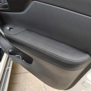 Inner Door Handle Armrest Panel Black Leather Cover For Nissan Qashqai 2016-2018 - Bild 1 von 6