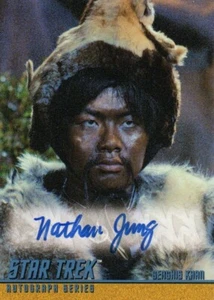 Tarjeta autógrafa Star Trek Serie Original Temporada 3: A84 Nathan Jung, Genghis Khan - Imagen 1 de 1