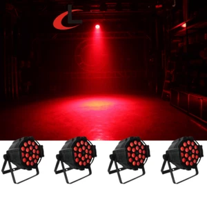 4PC Stage LED PAR Light 18x15W RGBWA UV 6in1 DMX512 Stage Light DJ Bar Party - Picture 1 of 9