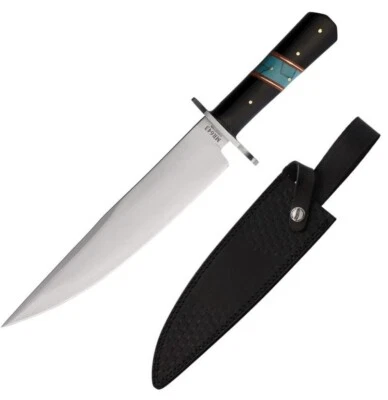 Cuchillo fijo Bowie canicas hoja de acero inoxidable de 10" madera/mango sintético Foto 1 de 3