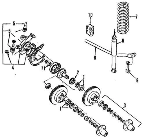 Genuine Ford Explorer 1990-1997 Left Right Suspension Ball Joint FOTZ-3050-A - Image 1 of 1
