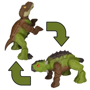 Jurassic World Fierce Changer Spielzeug Dinosaurier Transformer Figur Ankylosaurus T-Rex - Bild 1 von 9