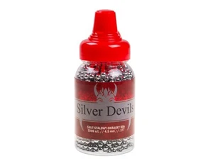 Stahl BB BBs BB's Silver Devils .177 cal. (4,5 mm) 1500 Stück 0,35 Gramm 5,23 Korn - Bild 1 von 2