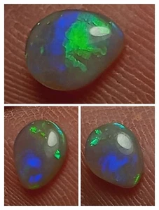 Lightning Ridge Semi Crystal Opal 0.70ct Blue Green - Picture 1 of 4