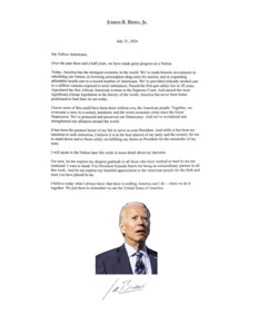 BIDEN RENUNCIA COMO CANDIDATO DEMOCRÁTICO 4x6 POSTAL IMPRESA BRILLANTE - Imagen 1 de 2