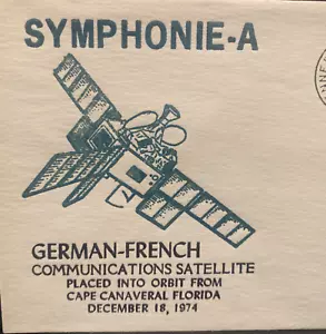 GERMAN-FRENCH COMMUNICATIONS SATELLITE SYMPHONIE-A LAUNCHED FROM KSC DEC 18,1974 - Picture 1 of 4
